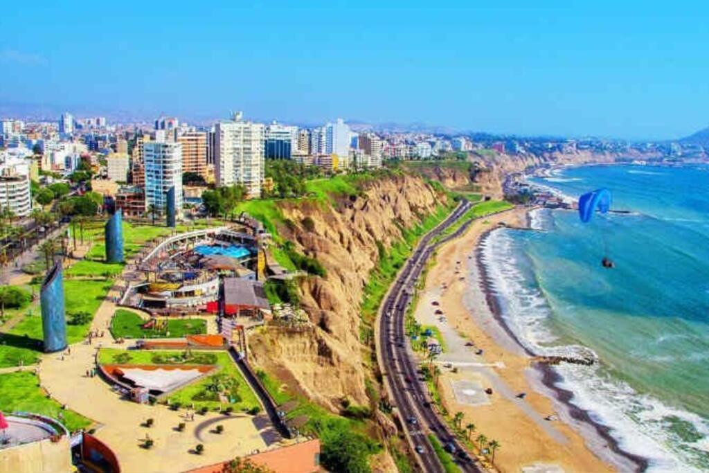 Apartamento Entero En Centro De Miraflores - 2 Habitaciones リマ エクステリア 写真